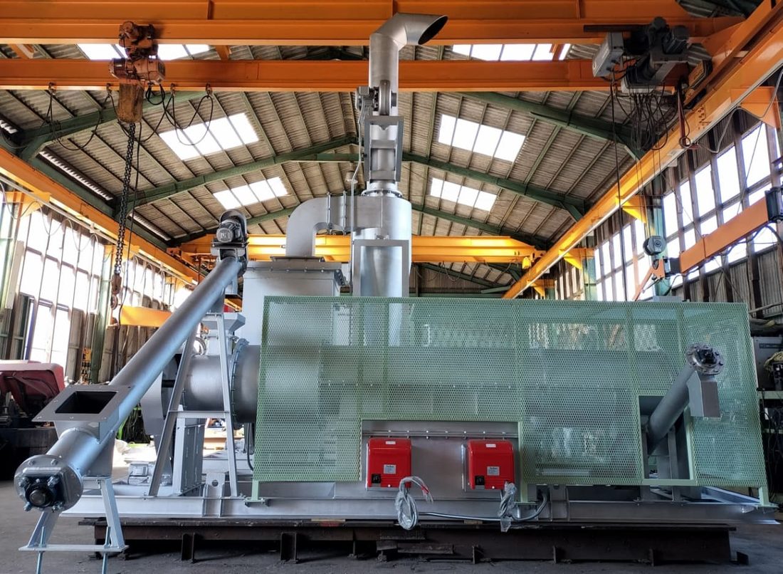 Sistema de Carbonización K2 con cubierta opcional — 2 t/día