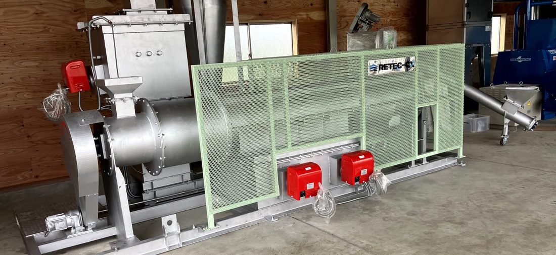 Sistema de Carbonización K2 — planta de 5 t/día